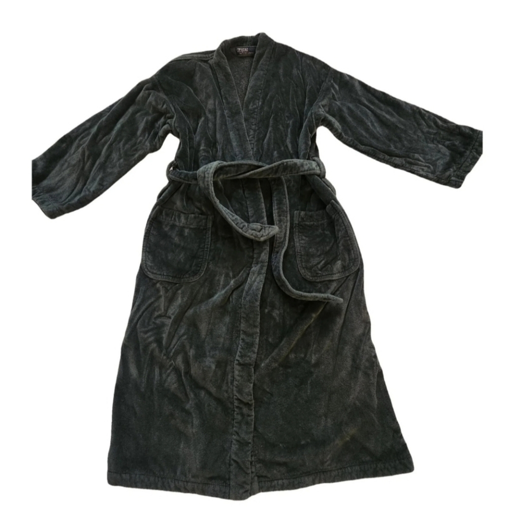 VINTAGE POLO RALPH LAUREN ROBE BATHROBE GREEN ONE SIZE  The Vintage Polo Ralph L